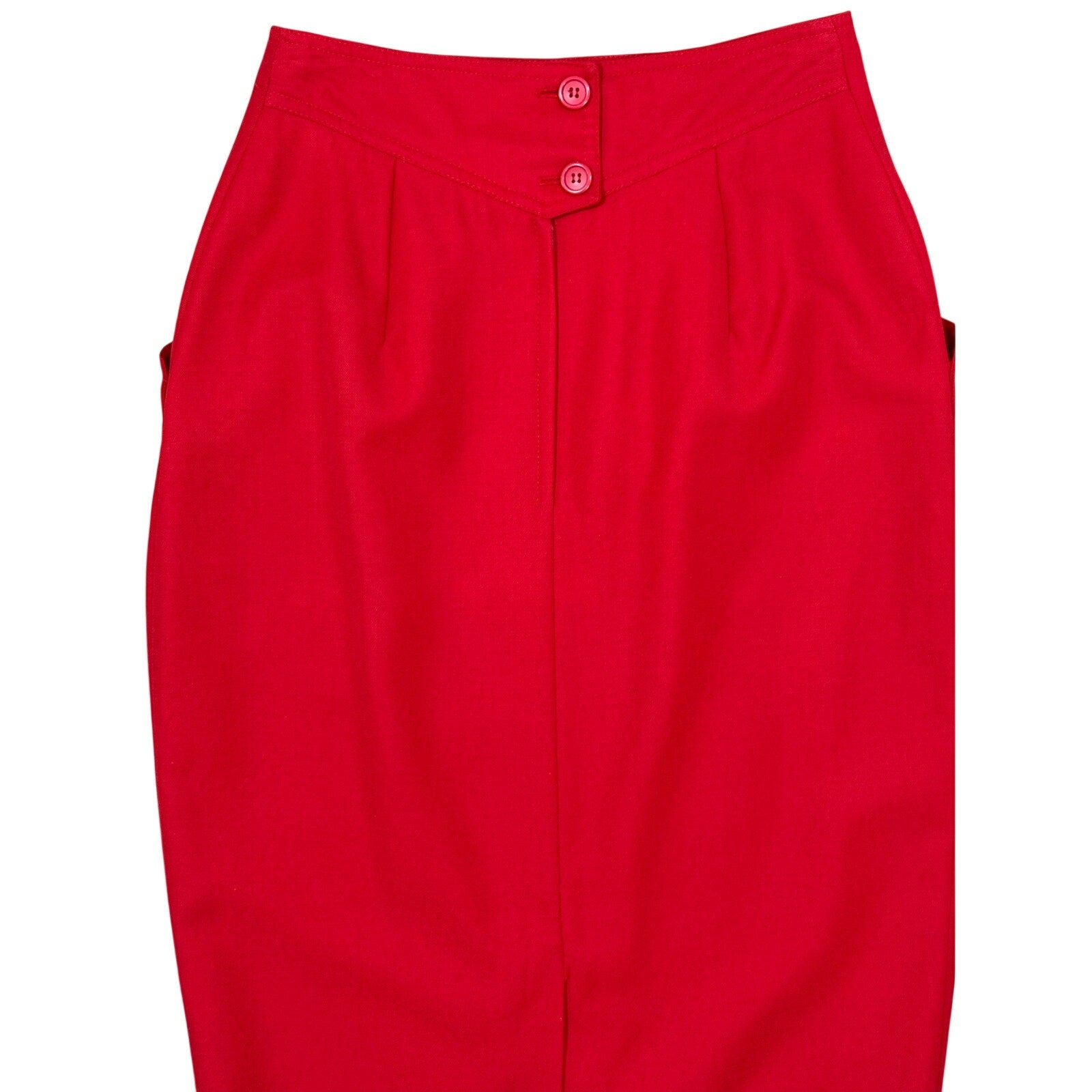 Womens 90s Red Pencil Skirt