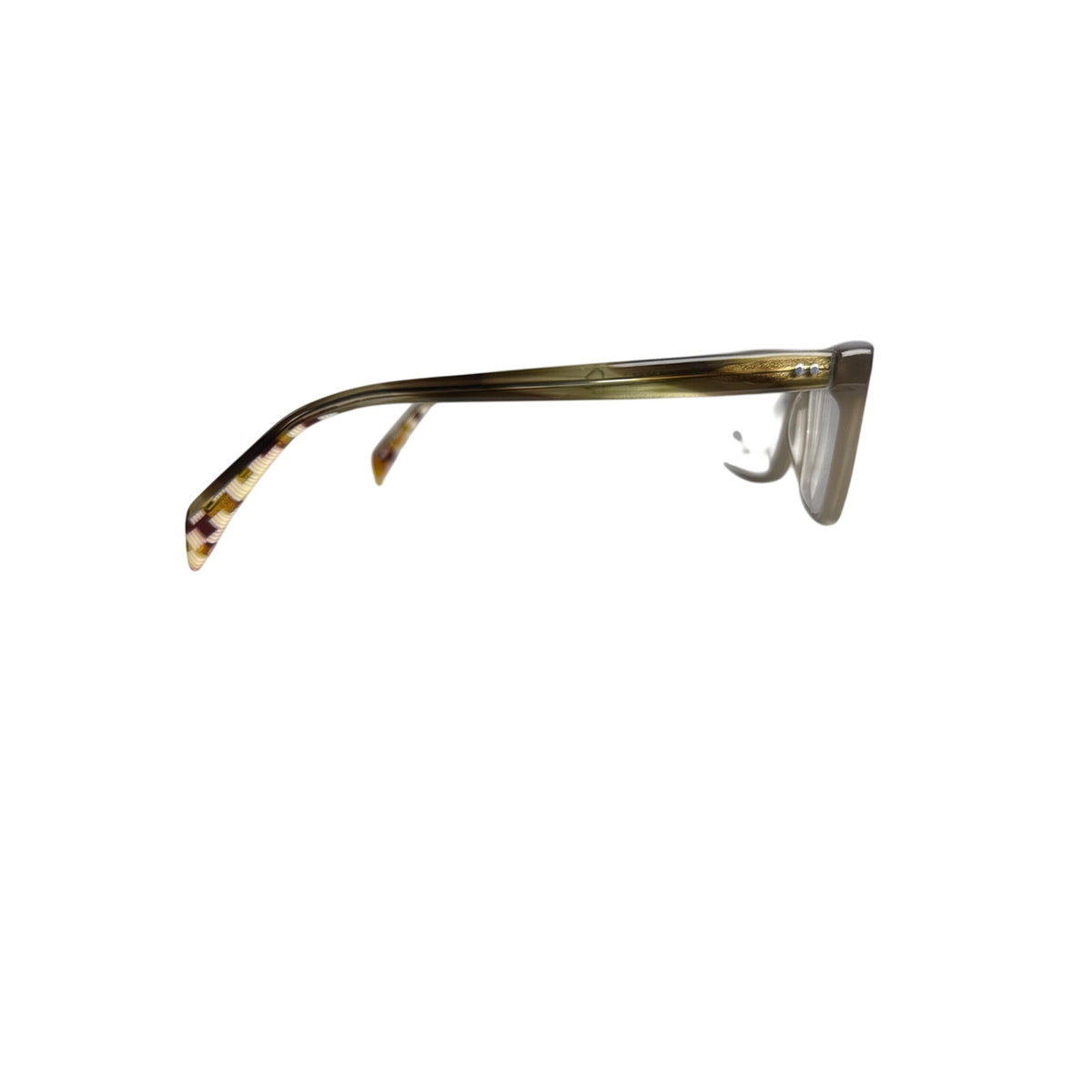 Mikli ML1260 C029 Olive Brown Rectangle Eyeglass Frames France 55-17-140