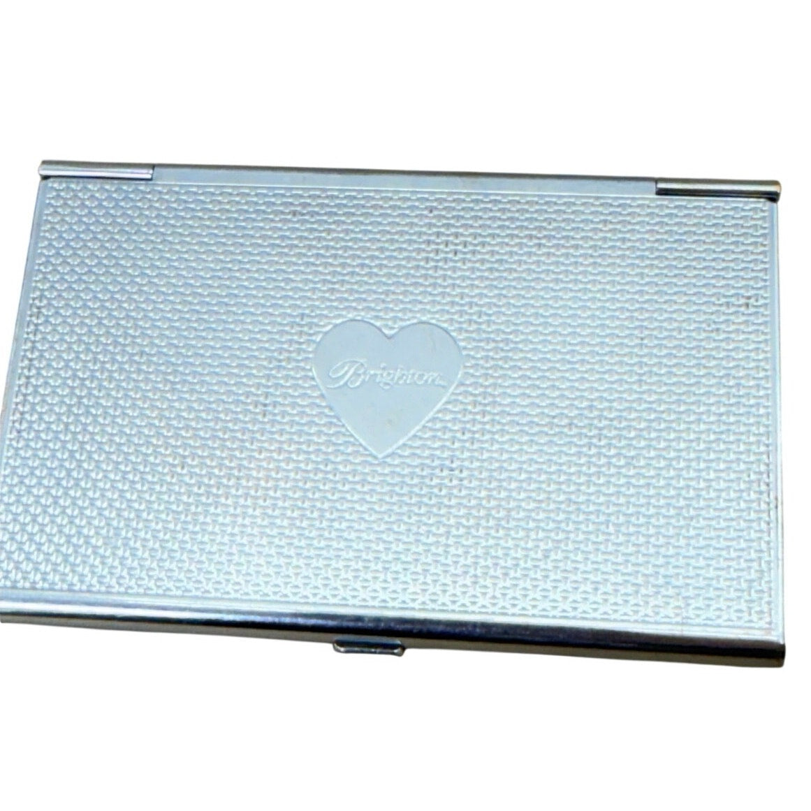 Brighton Business Card Holder Mirror Silver 2.5x3.5