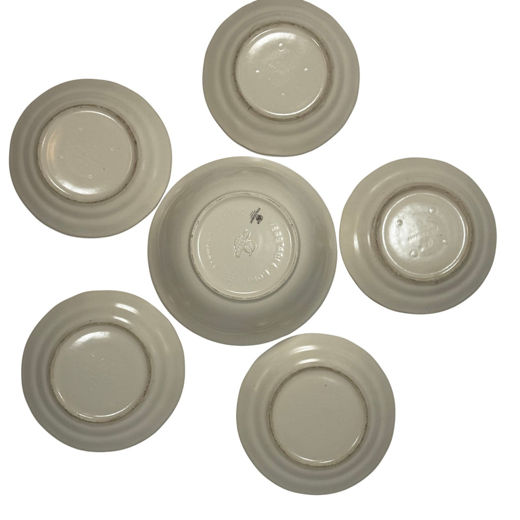 Vintage 90s Pfaltzgraff Stoneware Set Plates & Bowls Floral USA Made