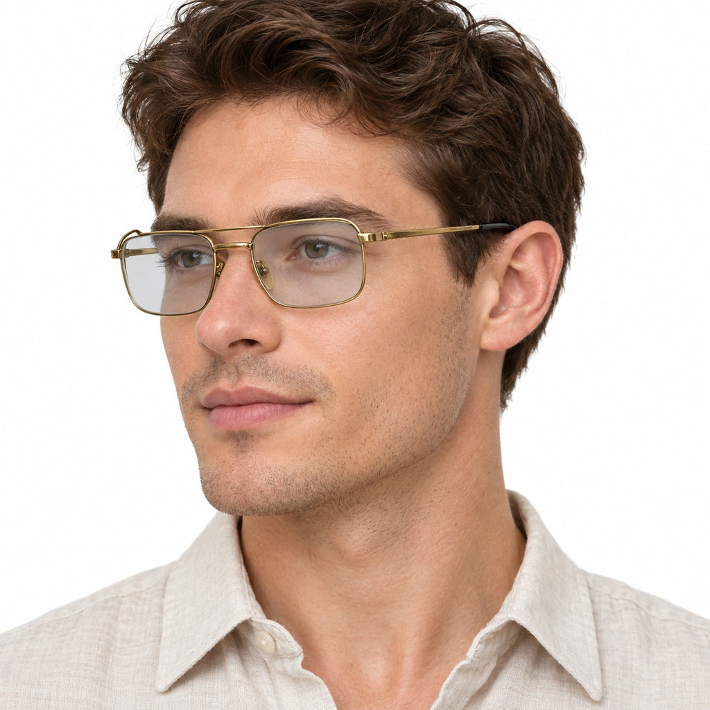 Vintage 60’s SRO Gold 12K Gold Filled Rectangular Eyeglass Frames 5¾”