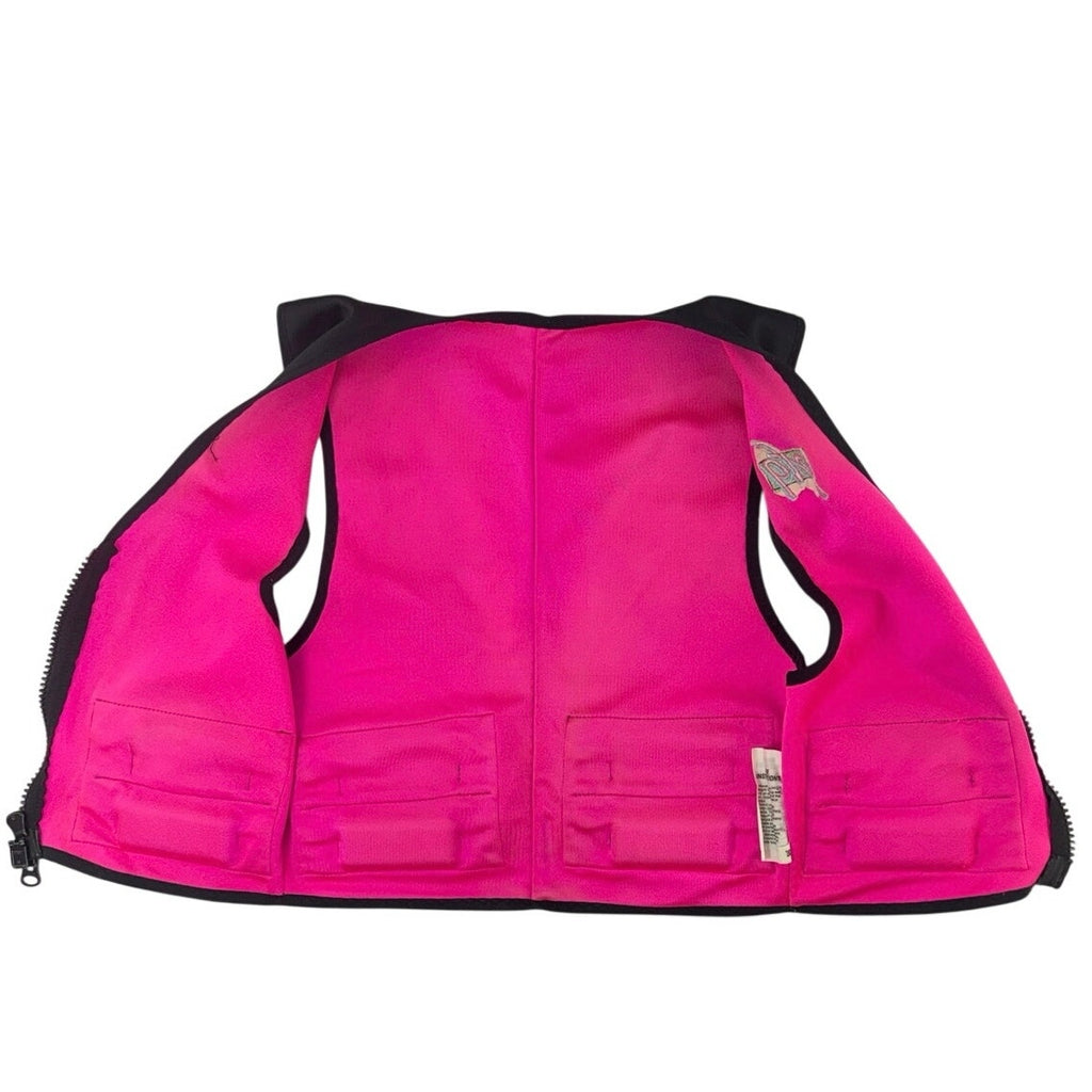 Vintage 90s PFG Weighted Vest Womens Small Black Pink 2.5 lb