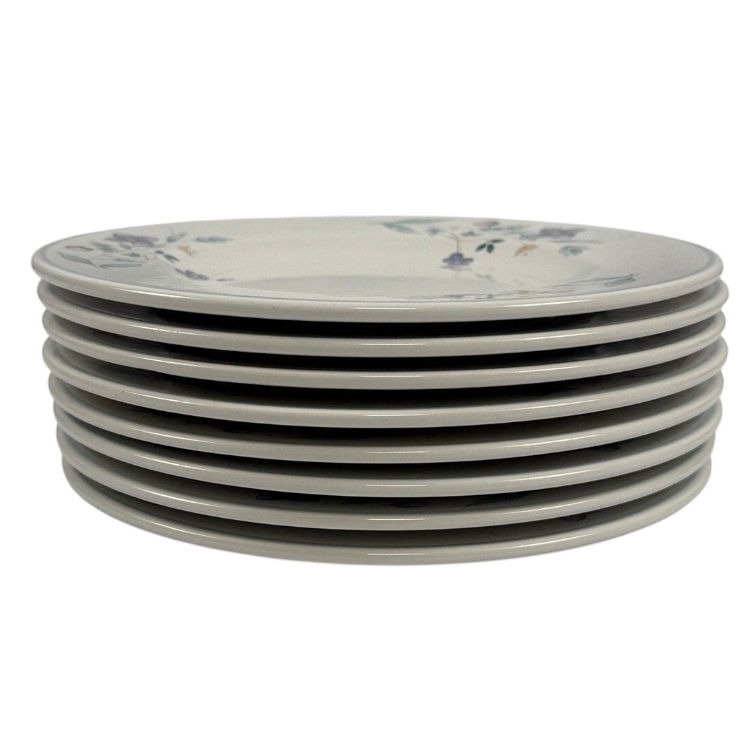 Vintage 90s Pfaltzgraff April Floral Salad Dessert Plates Set of 8