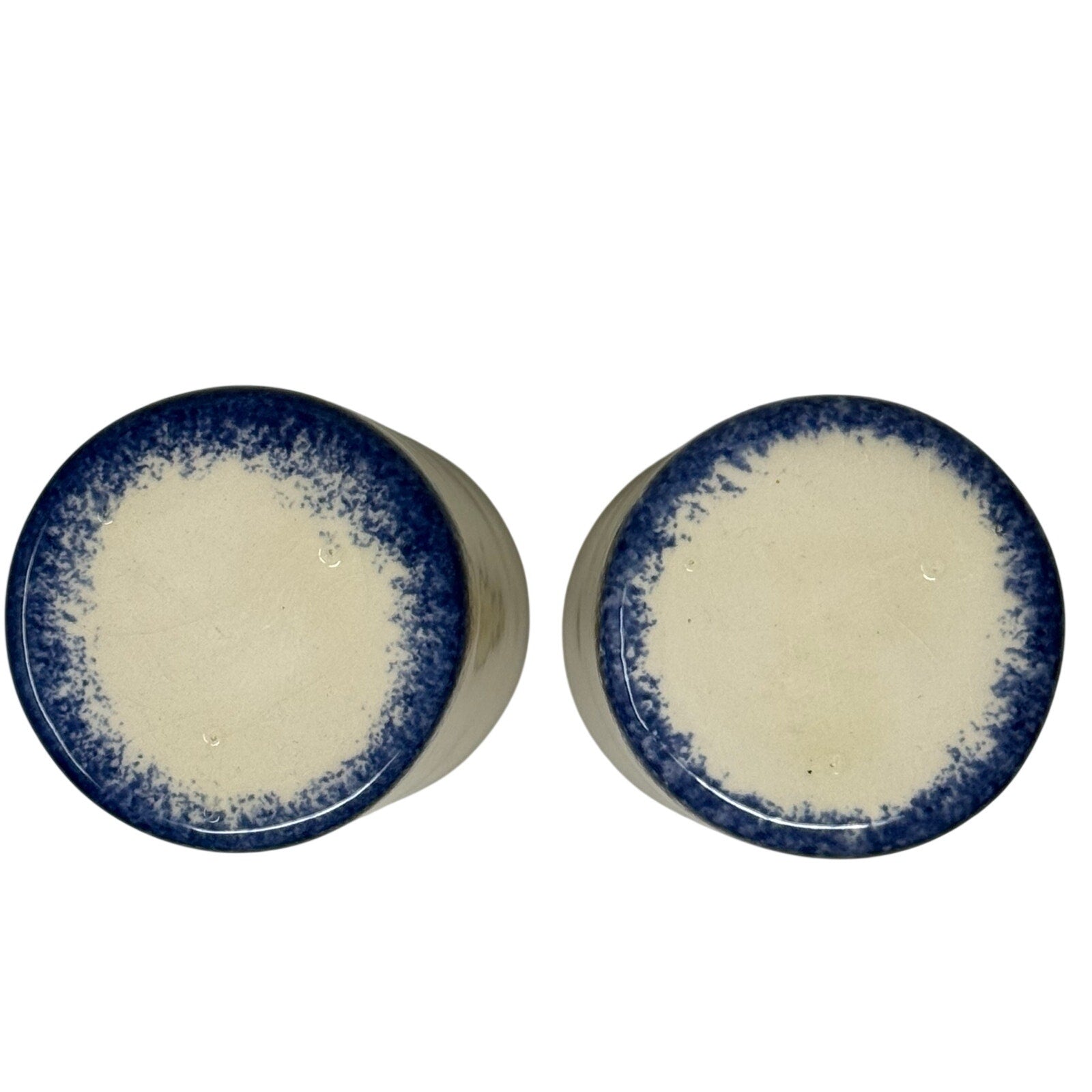 Vintage 80s Cottagecore Ceramic Tumbler Set of 2