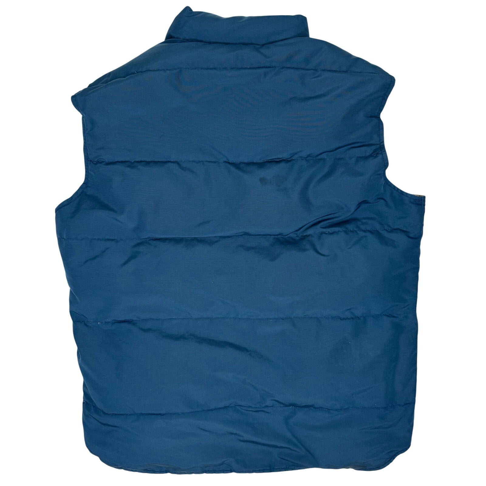 Vintage 80s Men’s Medium Woolrich Vest Navy Down Puffer Made in USA Outdoors