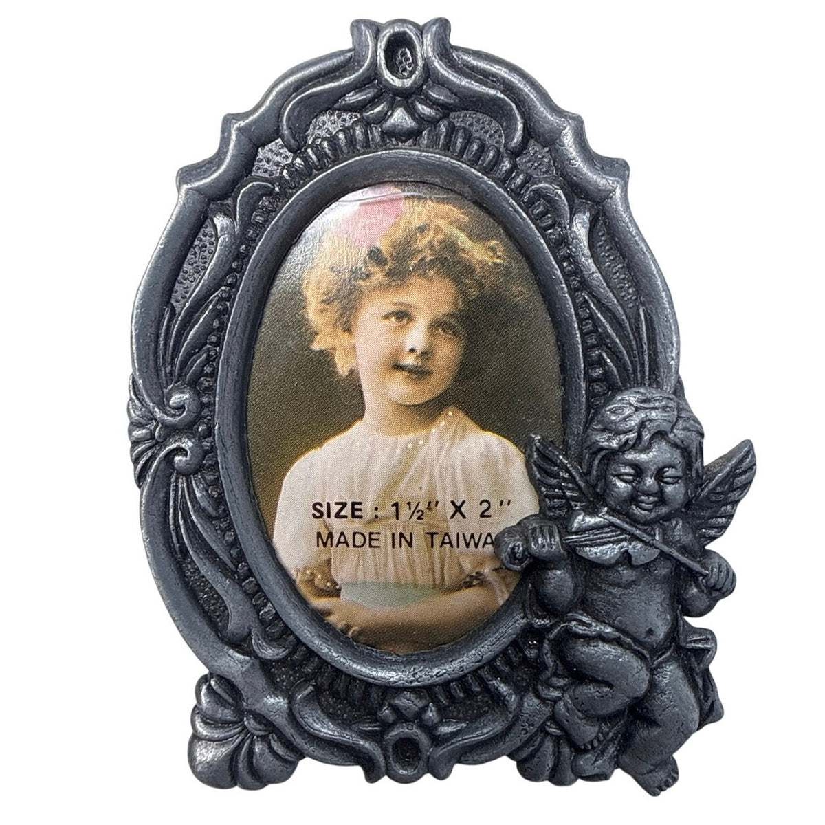 Vintage Taiwan Ornate Mini Picture Frames Set of 6, 2–3”
