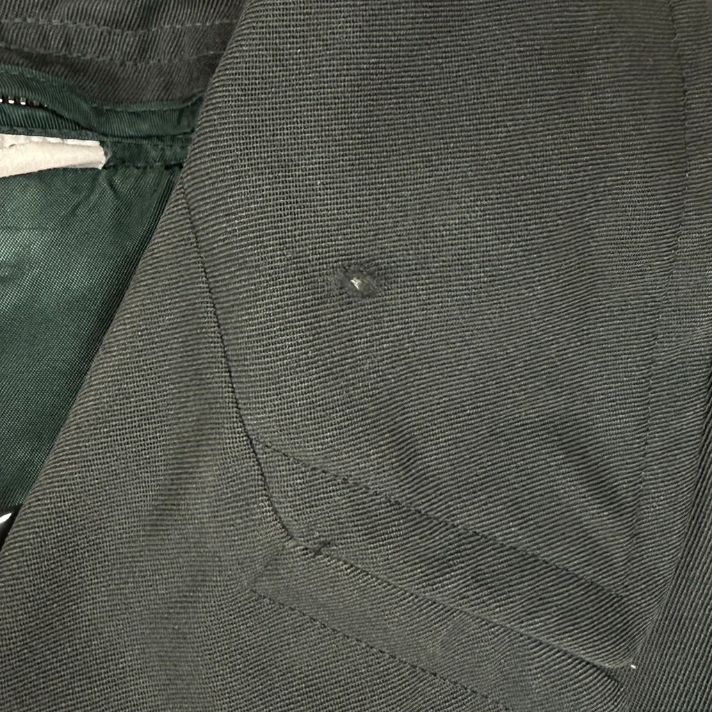 Vintage 70s Men's Small Military Green Trench Coat Removable Liner 34L USA
