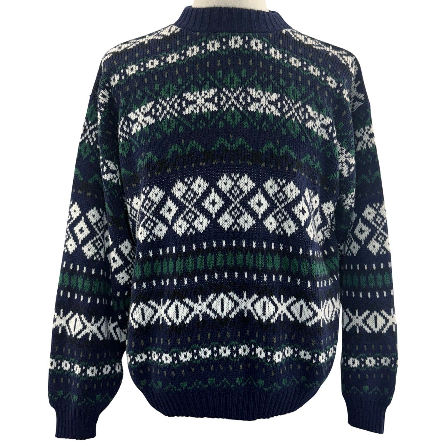 Mens 90s Fair Isle Sweater