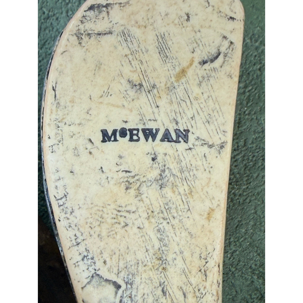 Vintage 90s McEwan Club Guttaball Golf Bookend Wood Display