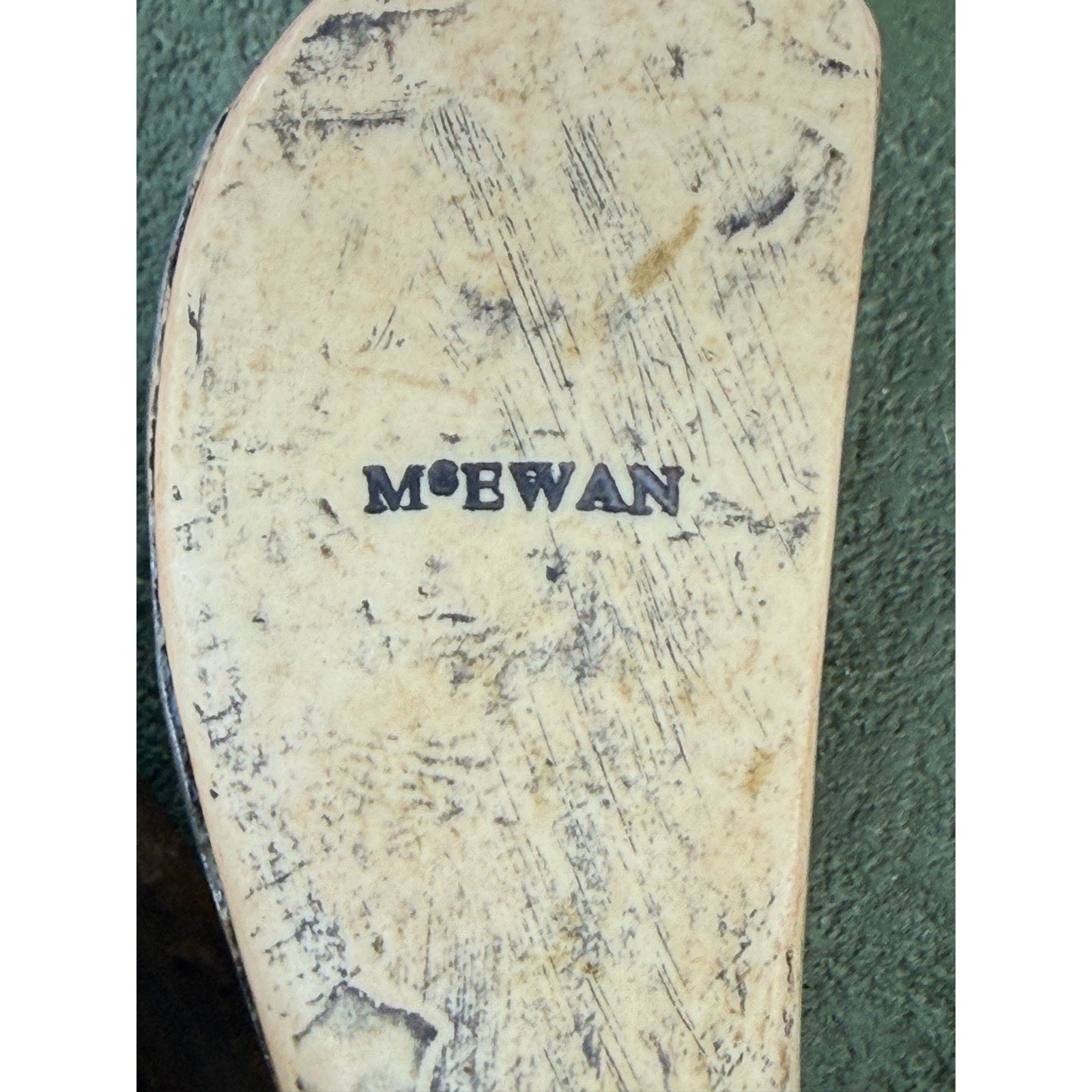 Vintage 90s McEwan Club Guttaball Golf Bookend Wood Display