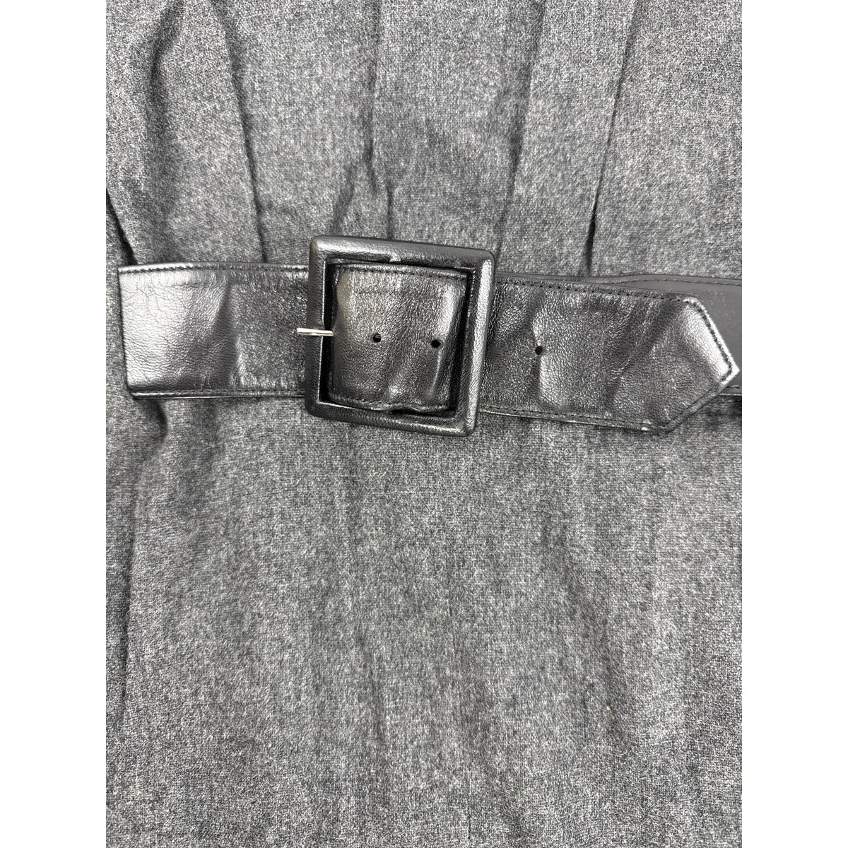 Vintage 1970s Lane Bryant Jr Plenty Gray Wool Two-Way Shift Dress Women's Large